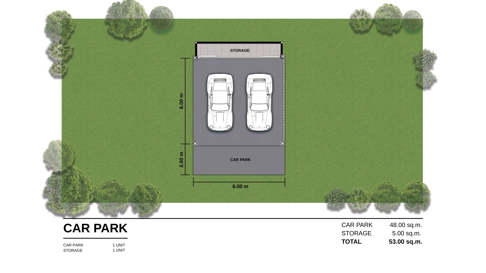 Car Park and Storage layout